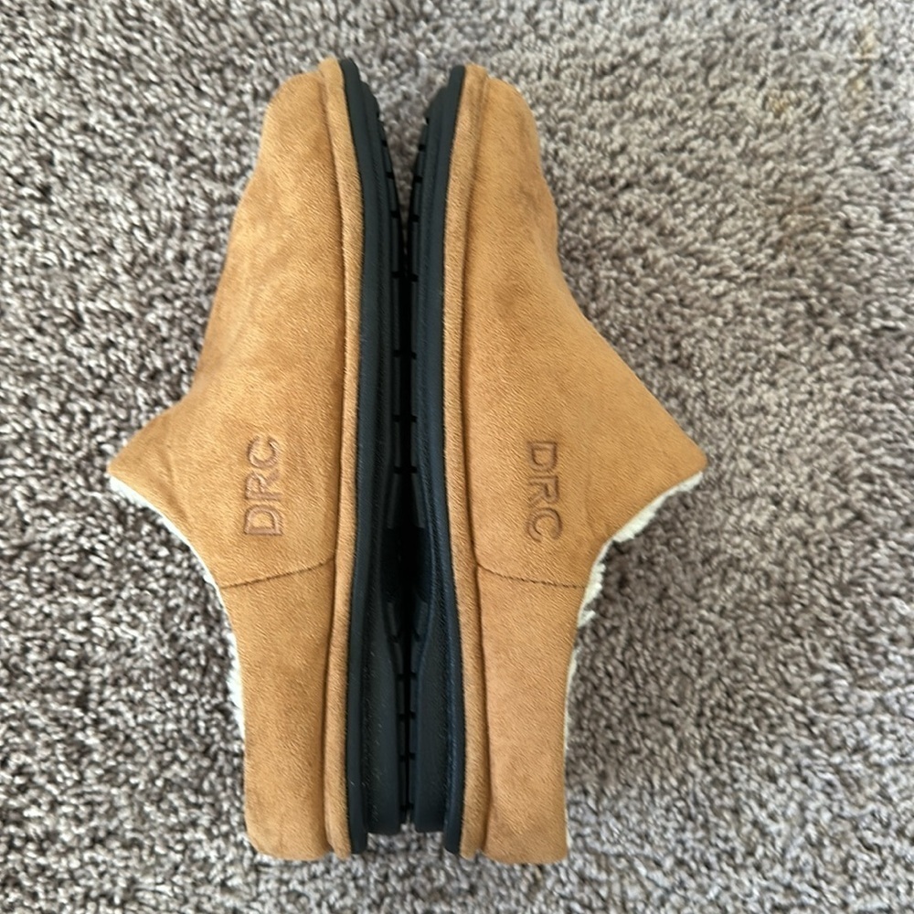 Dr.Comfort Men's Easy Therapeutic Slippers Camel Size 8 Wide - Picture 12 of 15